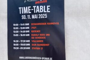 Time Table Plakat